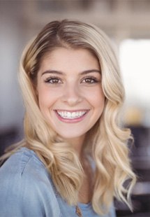 young woman smiling 