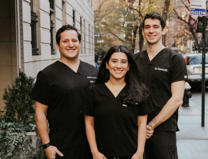 A photo of the dental team